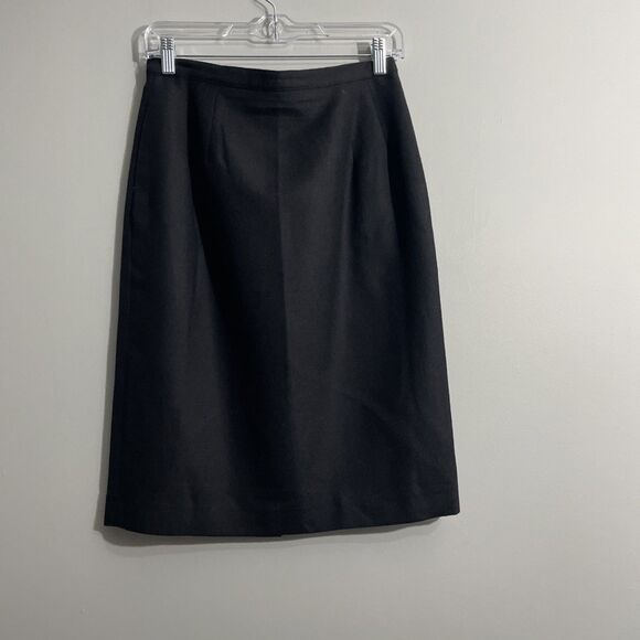 Jennifer Moore Wool Skirt Size 10 Lined A-Line Knee Length with Pockets Workwear - Picture 1 of 8